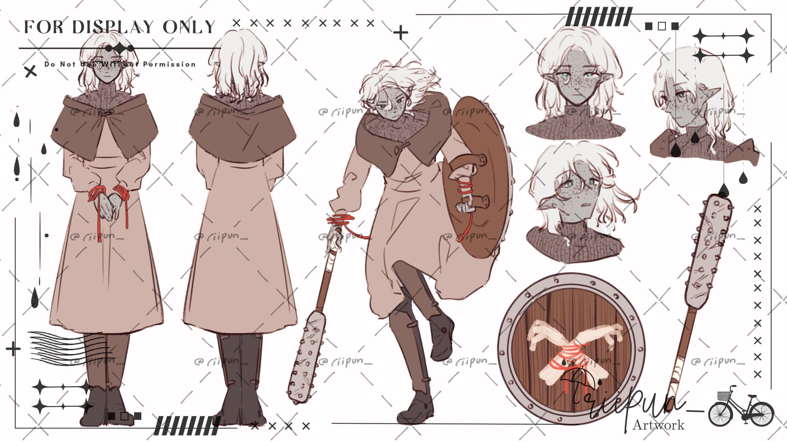 character sheet sketch for scato55 | art and design by riipun_ | all rights reserved